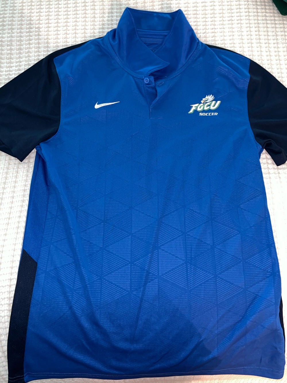 Nike FGCU Soccer Men’s or Unisex Blue Performance Polo